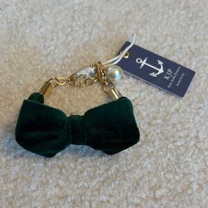 KJP Green Velvet Bow Bracelet